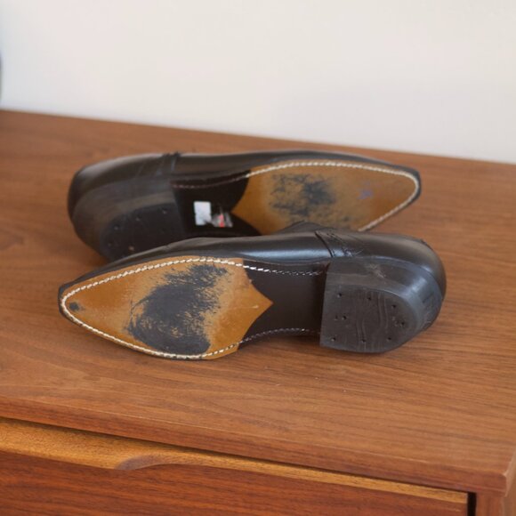 Vintage Women’s Leather Western Ankle Boots - Picture 3 of 4